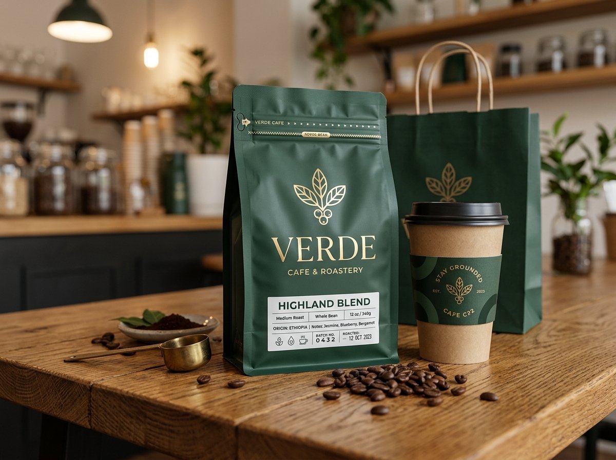 VERDE Cafe & Roastery Packaging