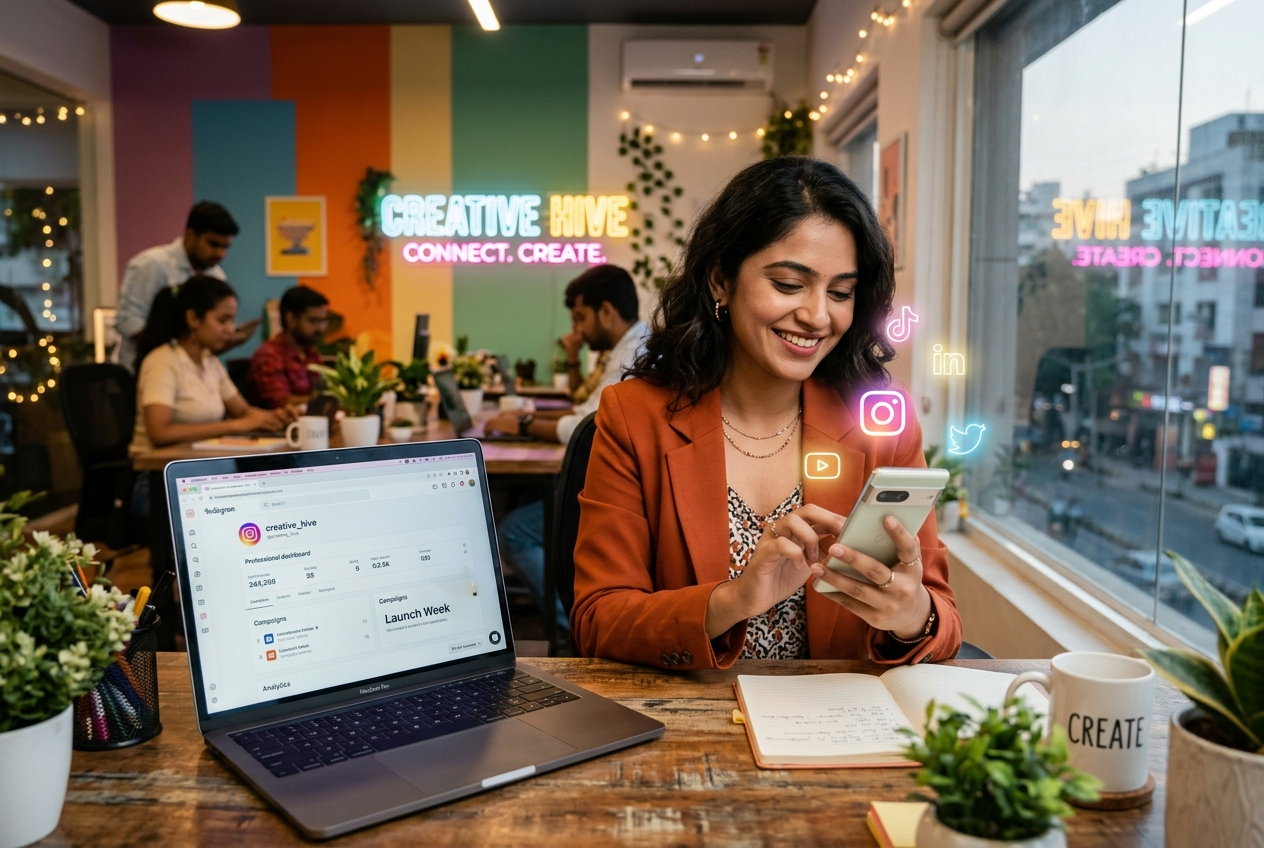 Handle social media