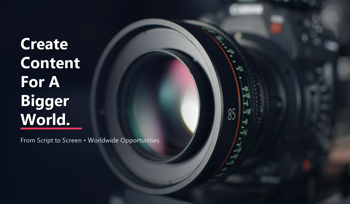 Create Content For A Bigger World - Cinematographer with Camera Rig